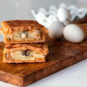 Mushroom Omelette Sandwich
