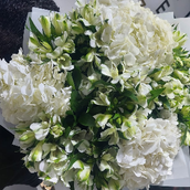 Beautiful White Heart Bouquet