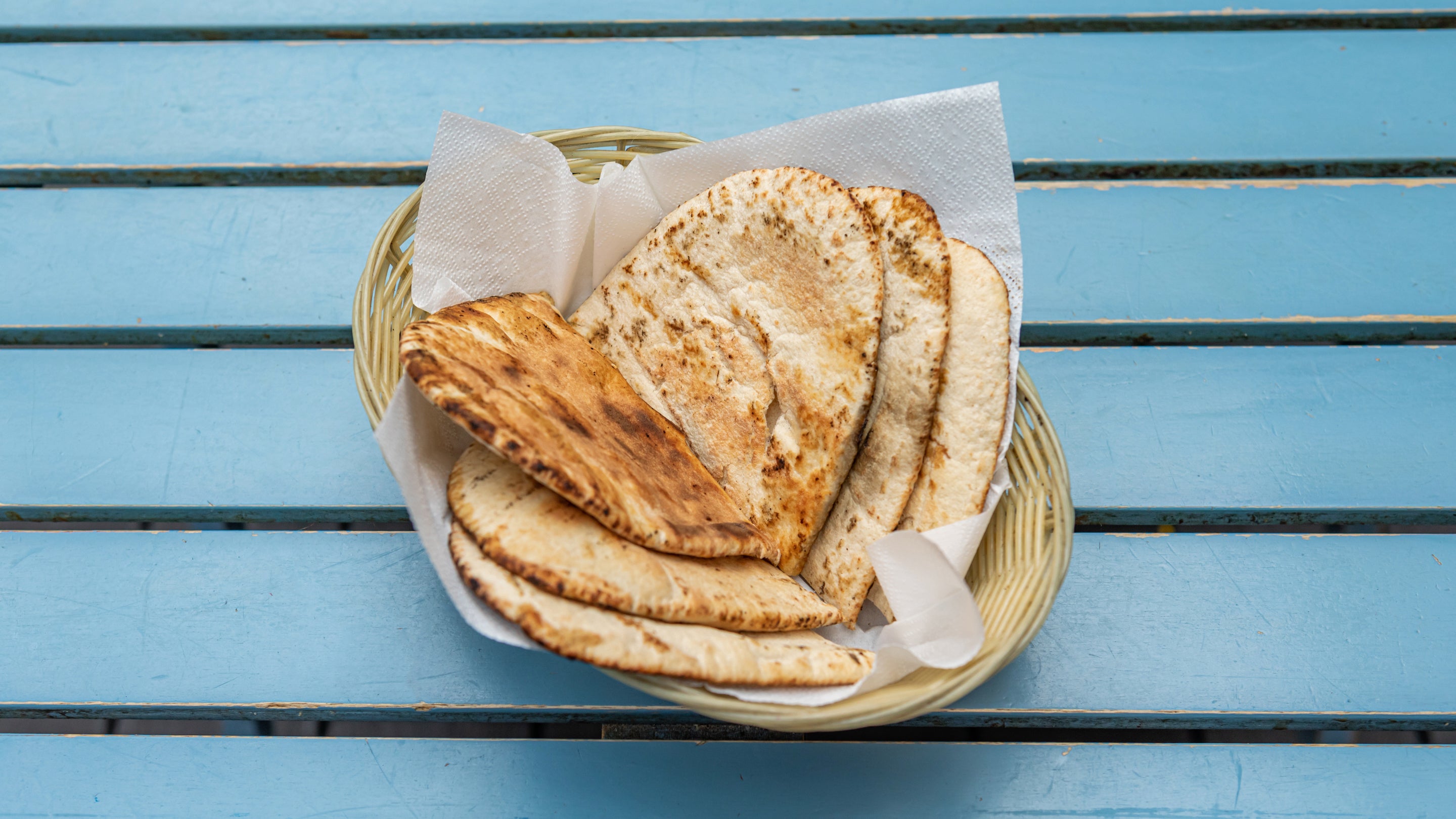 Basket of Pitta Bread