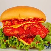 Cheetos Fries Chicken Burger