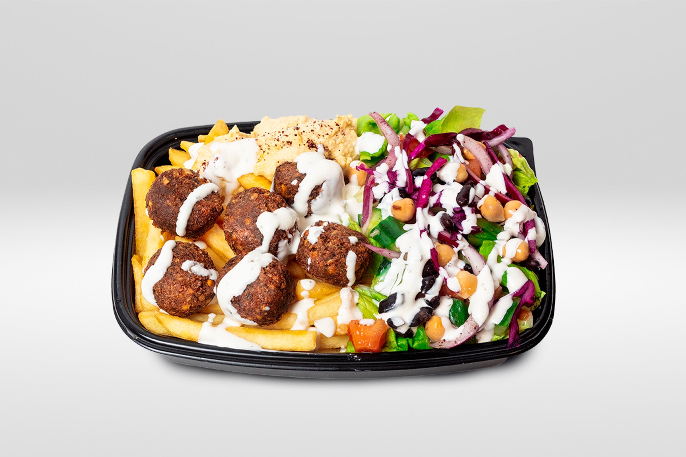 Falafel Over Chips