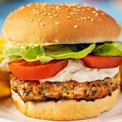 Chicken Stuffed Cheese Burger Grilled 