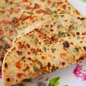 Chilly Garlic Paratha
