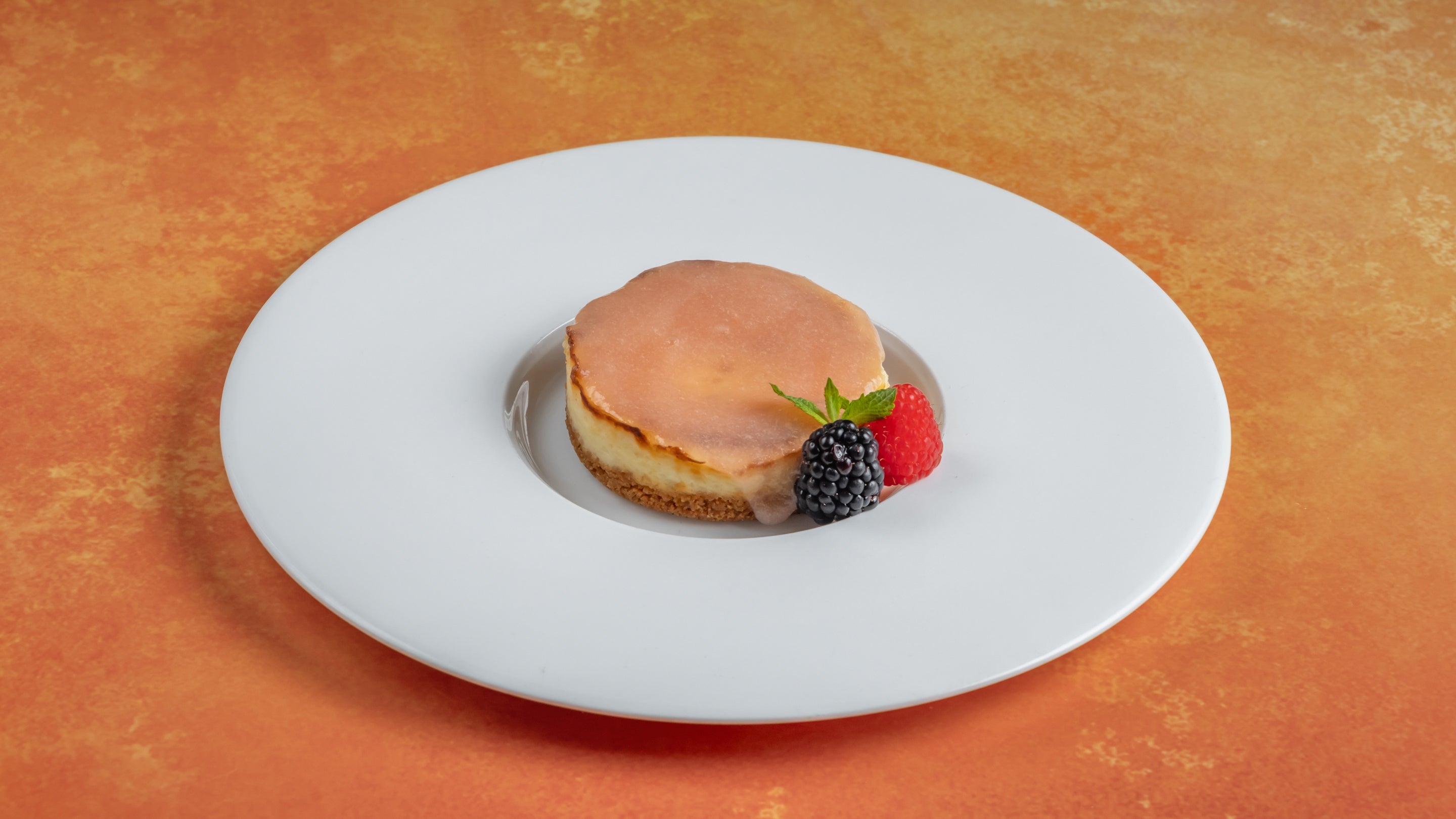 Yellow Peach Cheesecake