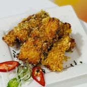 Fried Tanuki Salmon