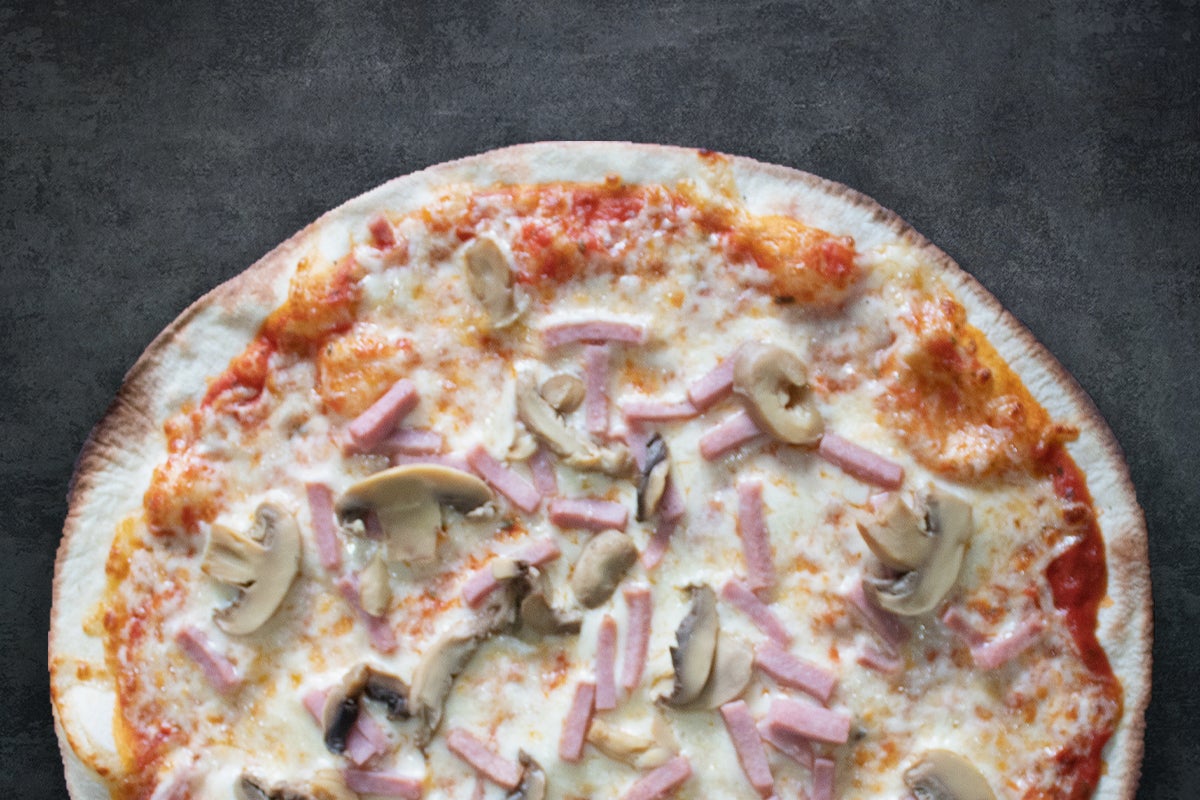 Turkey Ham and Mushrooms Pizza - 12" - HALAL