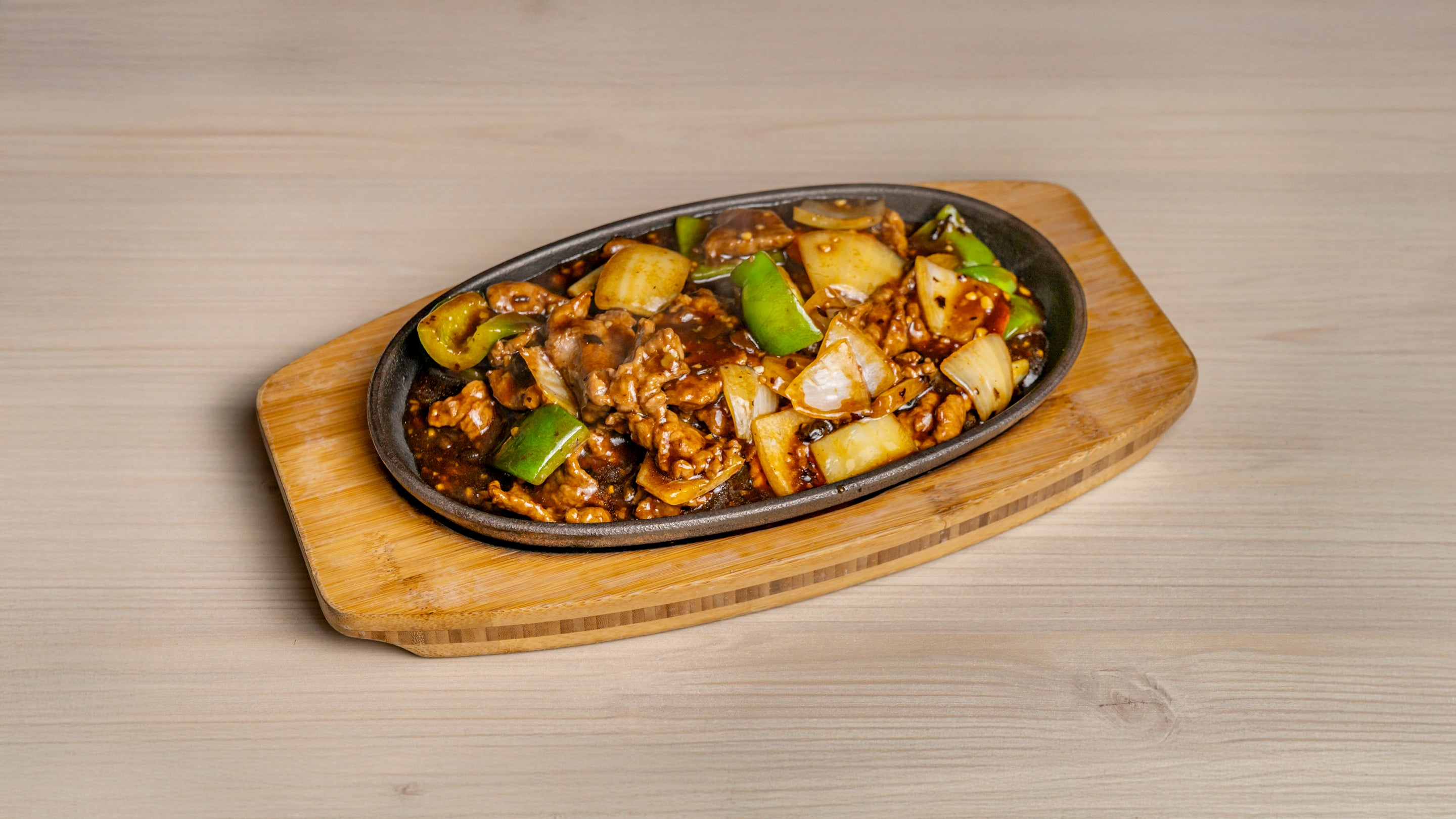 Beef with Green Pepper in Black Bean Sauce