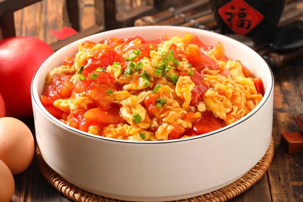 番茄炒鸡蛋 **Tomato Scrambled Eggs**