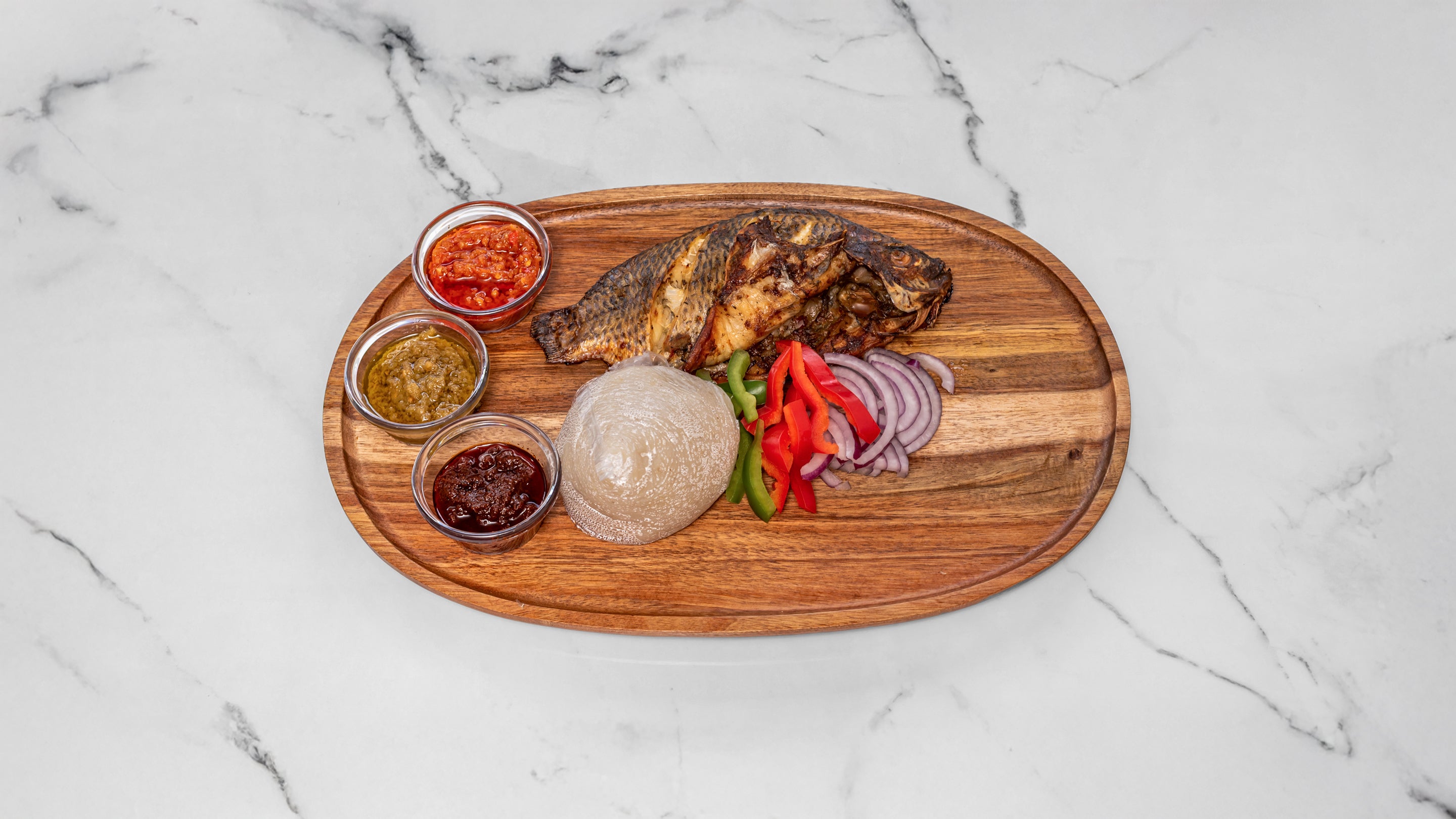 Banku with Grilled Tilapia