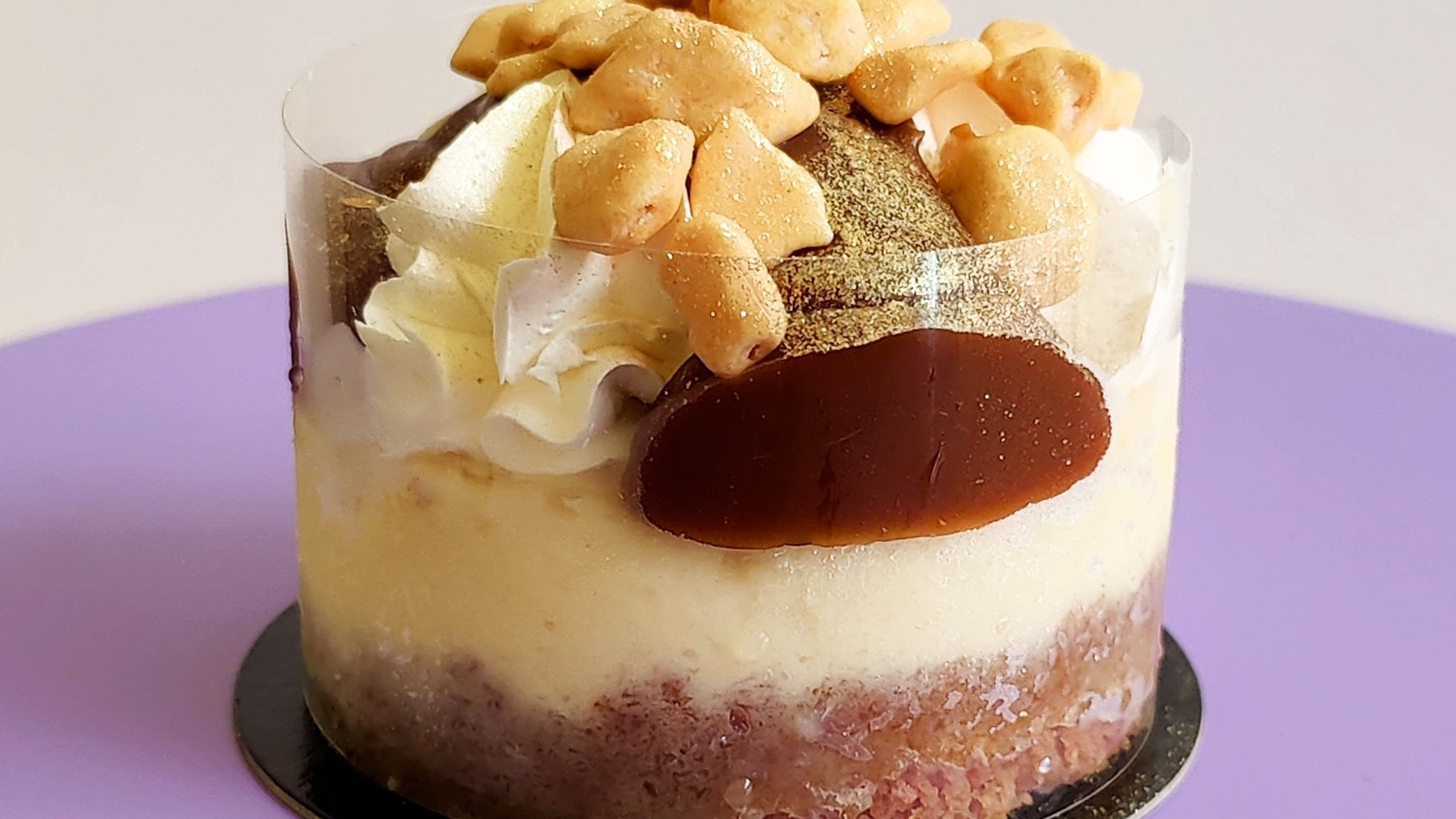 Salted Caramel Honeycomb Crunch Cheesecake