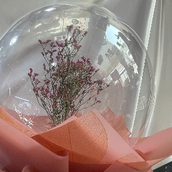 Balloon Bouquet With Pink Wrapping