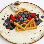 Classic Waffles & Berries