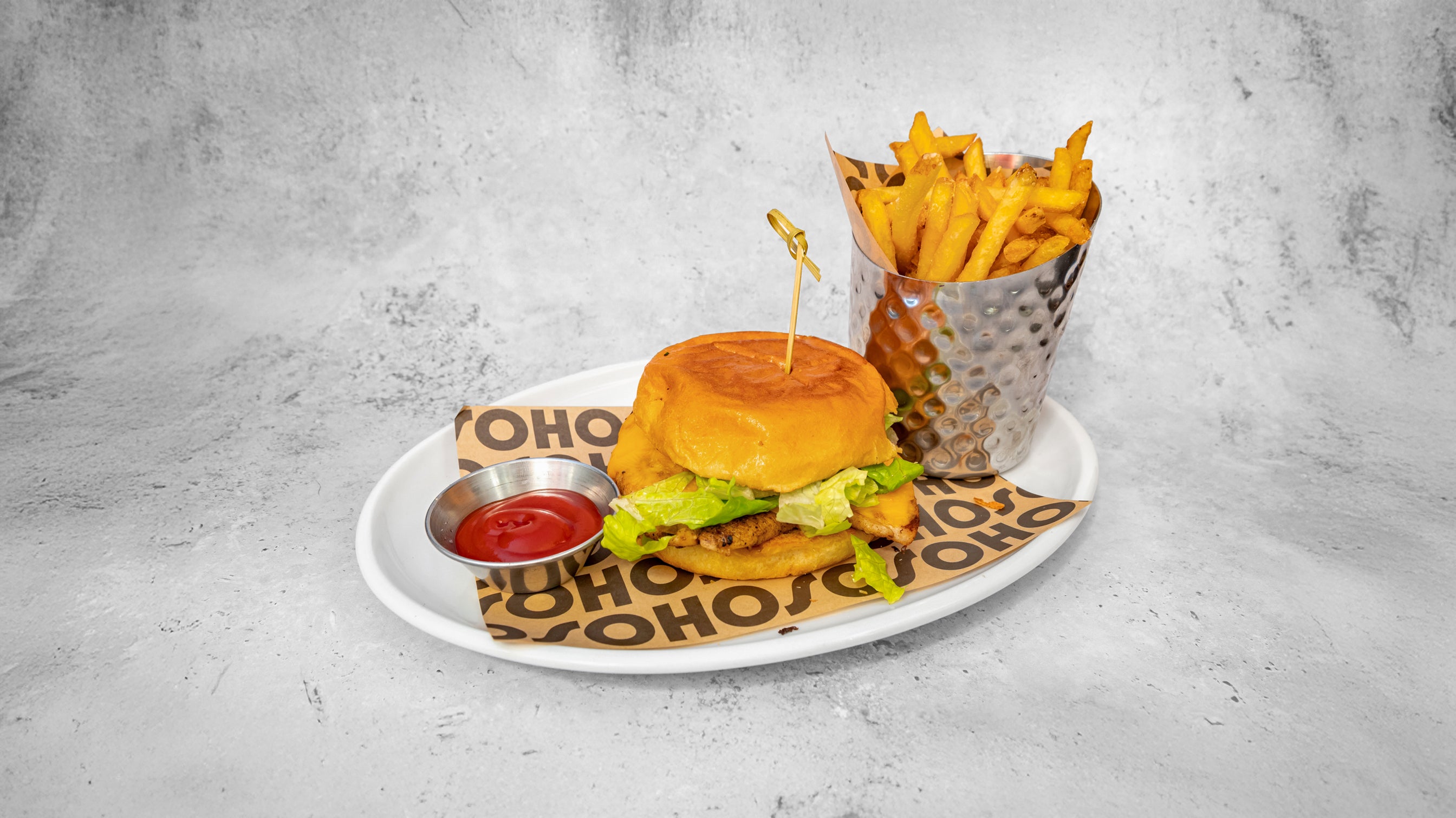 The Chicken Flame Burger