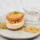 Cheesecake baklava And kunafa