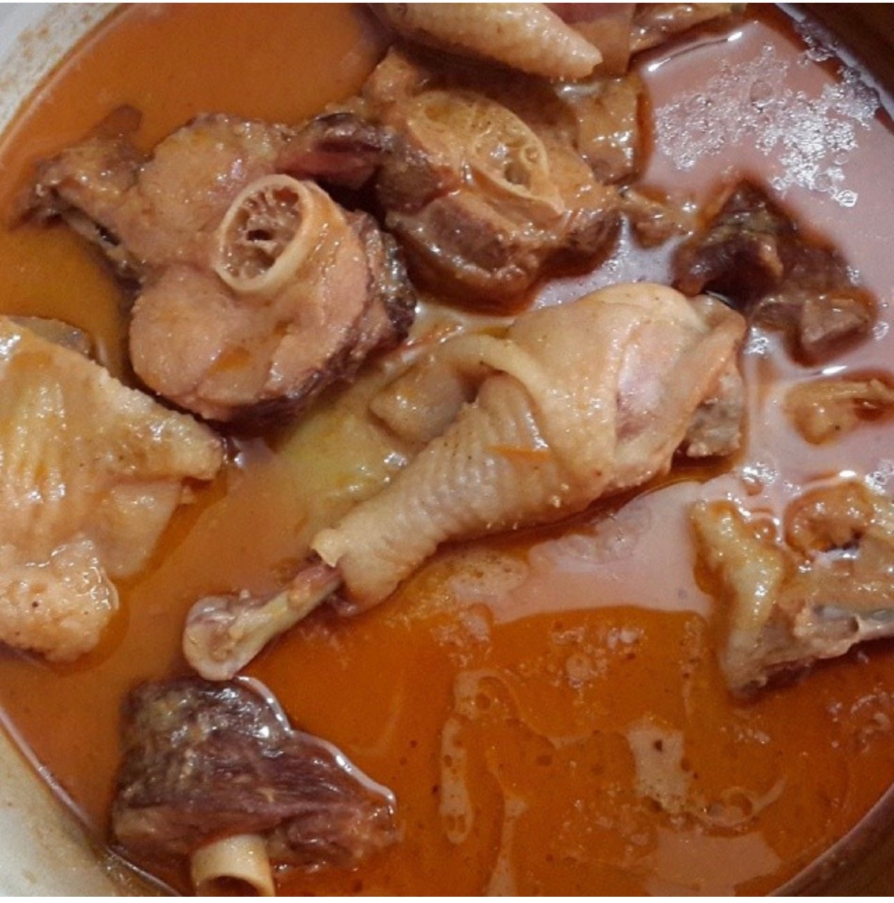 Peanut Soup with Fufu
