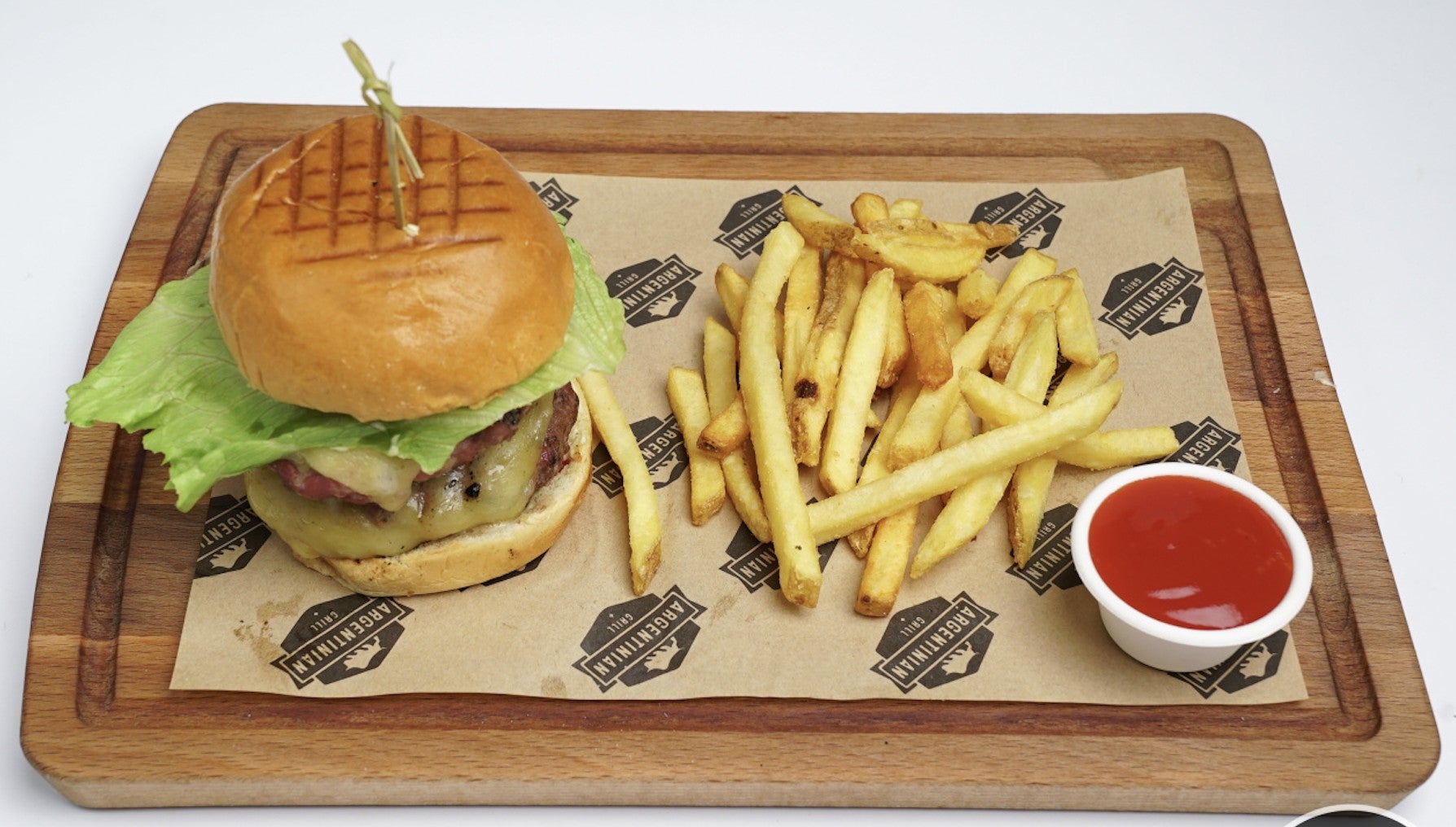Double 180g Beef Burger with Fries