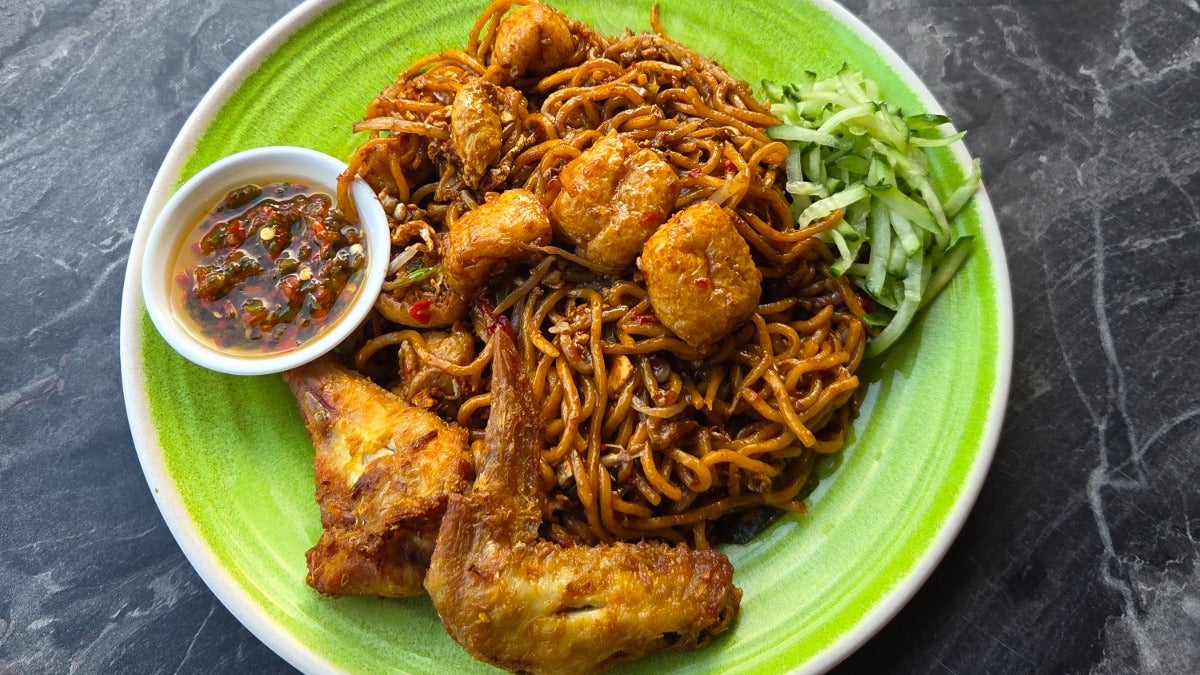 Mee Goreng and Ayam Goreng