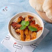Hummus with Chicken Shawarma