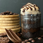 Dark Chocolate Cake Jar