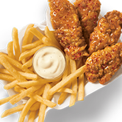 Basket Of Fried Chicken With Sweet Chili 4 Pieces