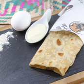  Chapati With Eggs And Cheese