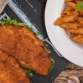 Breaded Chicken With Pasta