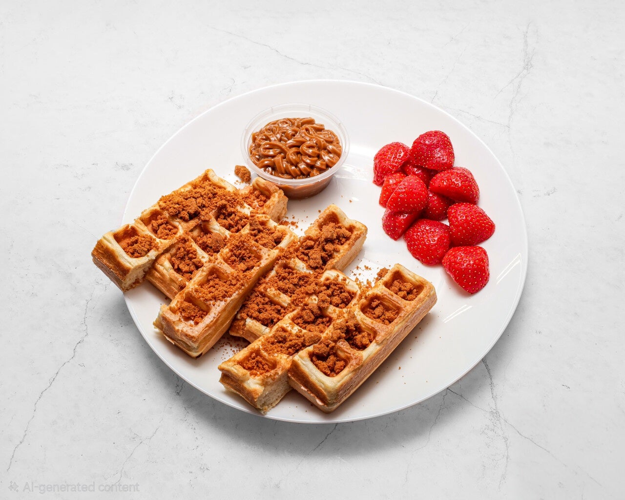 Biscoff waffle fries