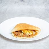 Foul with Fried Egg Sandwich