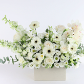 White Flower Box