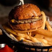 Cock & Bull Burger with Fries