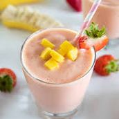 Tropical Fruit  Mango, Strawberry and  Banana 