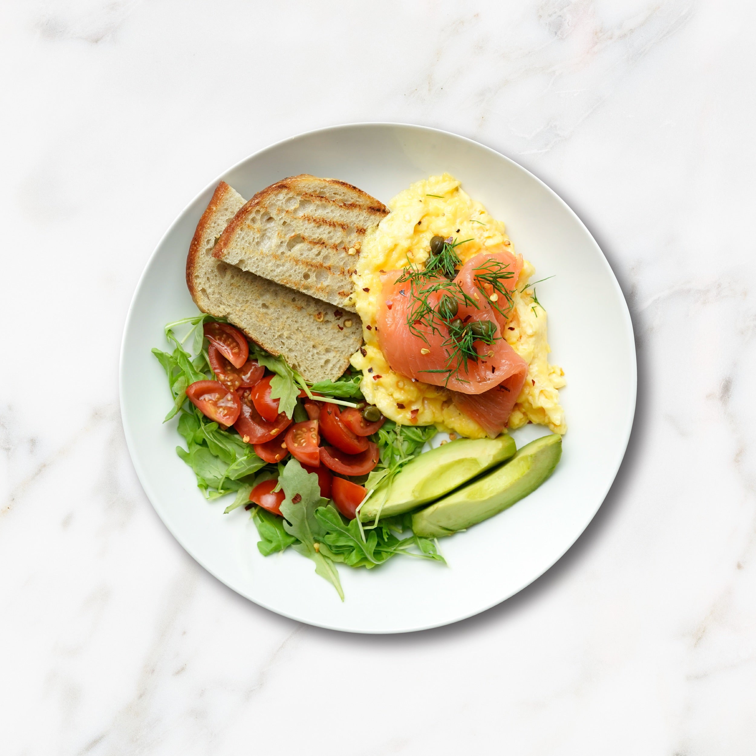 Avocado and Smoked Salmon Tray