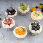 Fruit cupcake 4 pieces
