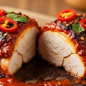 Red Pepper Chicken (Spicy) Half