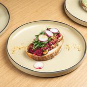 Halloumi Beet Toast