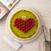 Cheesecake With Berries Heart Shape 