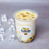 Mango Cheese Cream Boba Tea