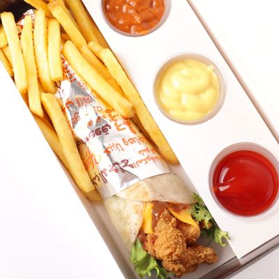 Chicken wrap meal