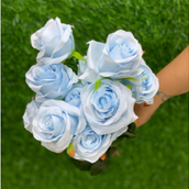 Blue Artificial Rose