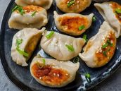 Fried Momo with Butter and Lobster