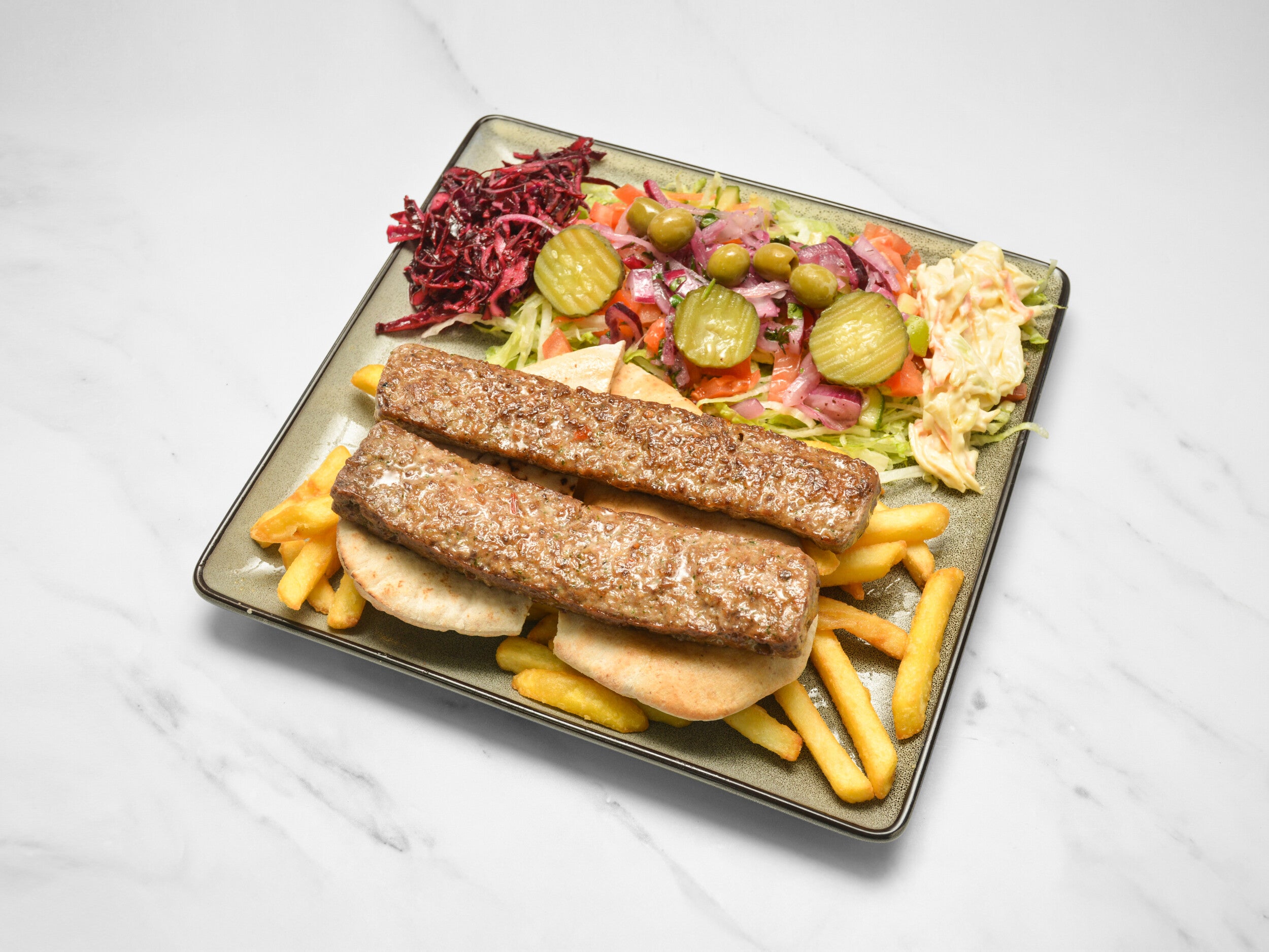 Kofte Kebab Chips&Salad