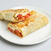 Halloumi cheese saj sandwich