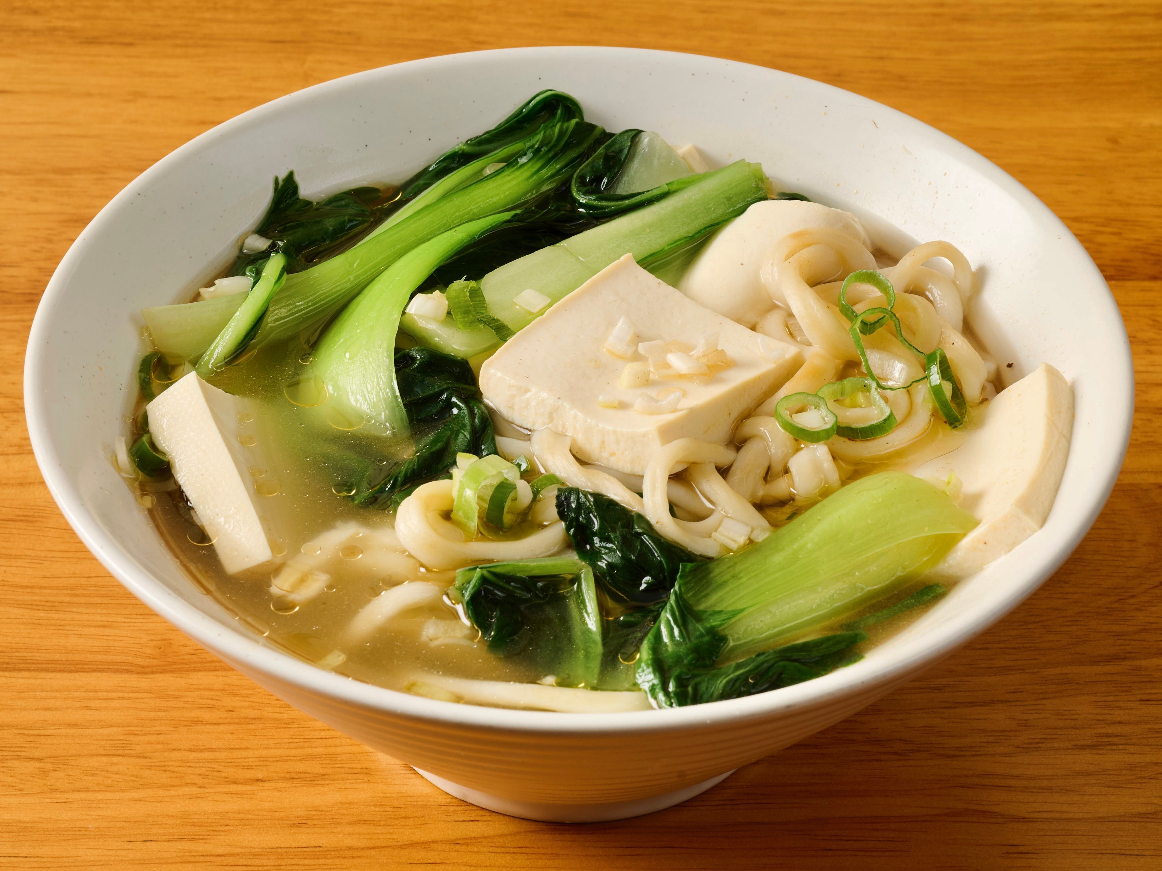 Mixed Veg  and Tofu Soup Noodles 青菜豆腐汤面