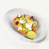 Avo Smash, Roasted Sweet Potato