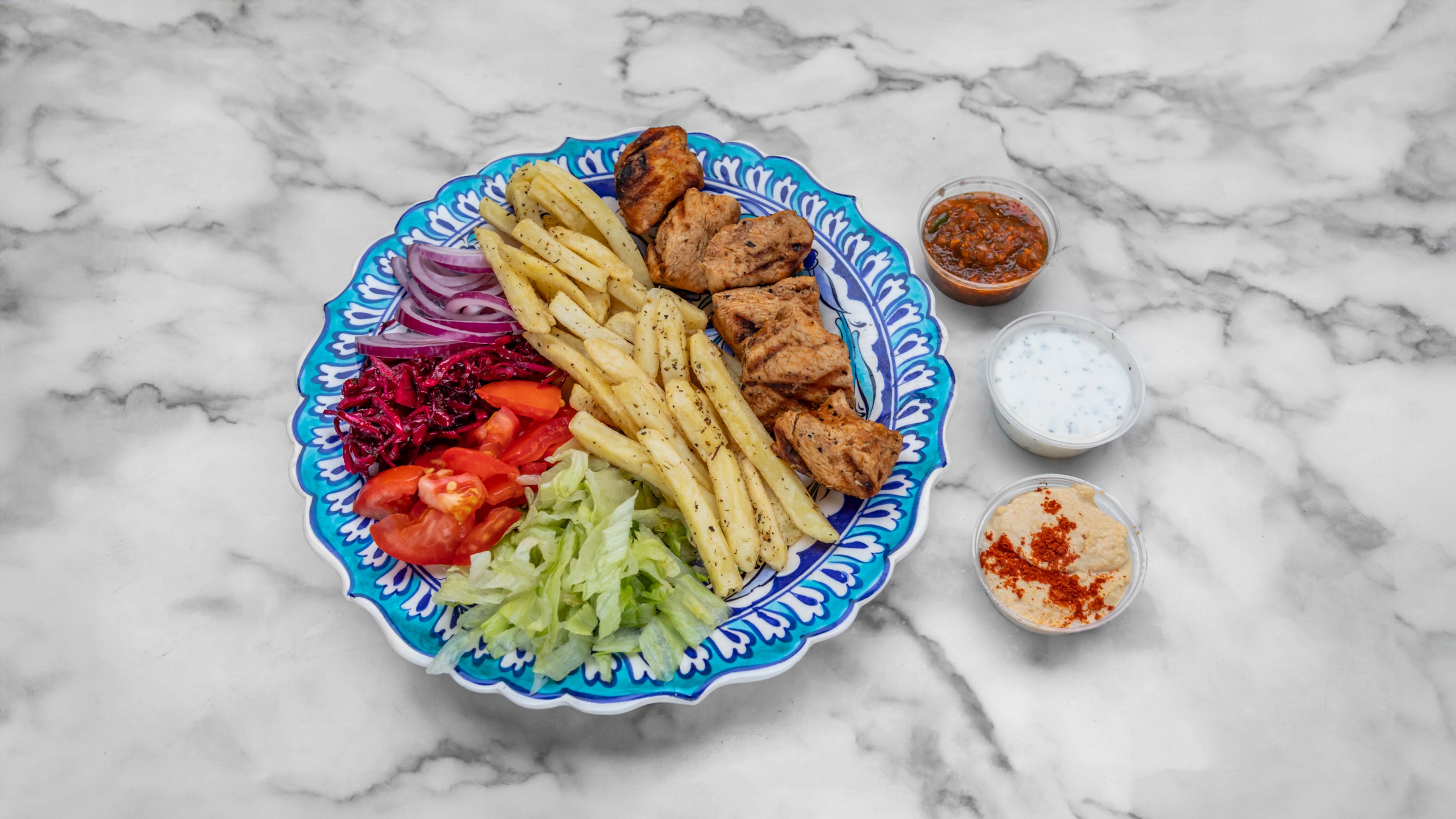 Chicken Shish and Chips Combo Box