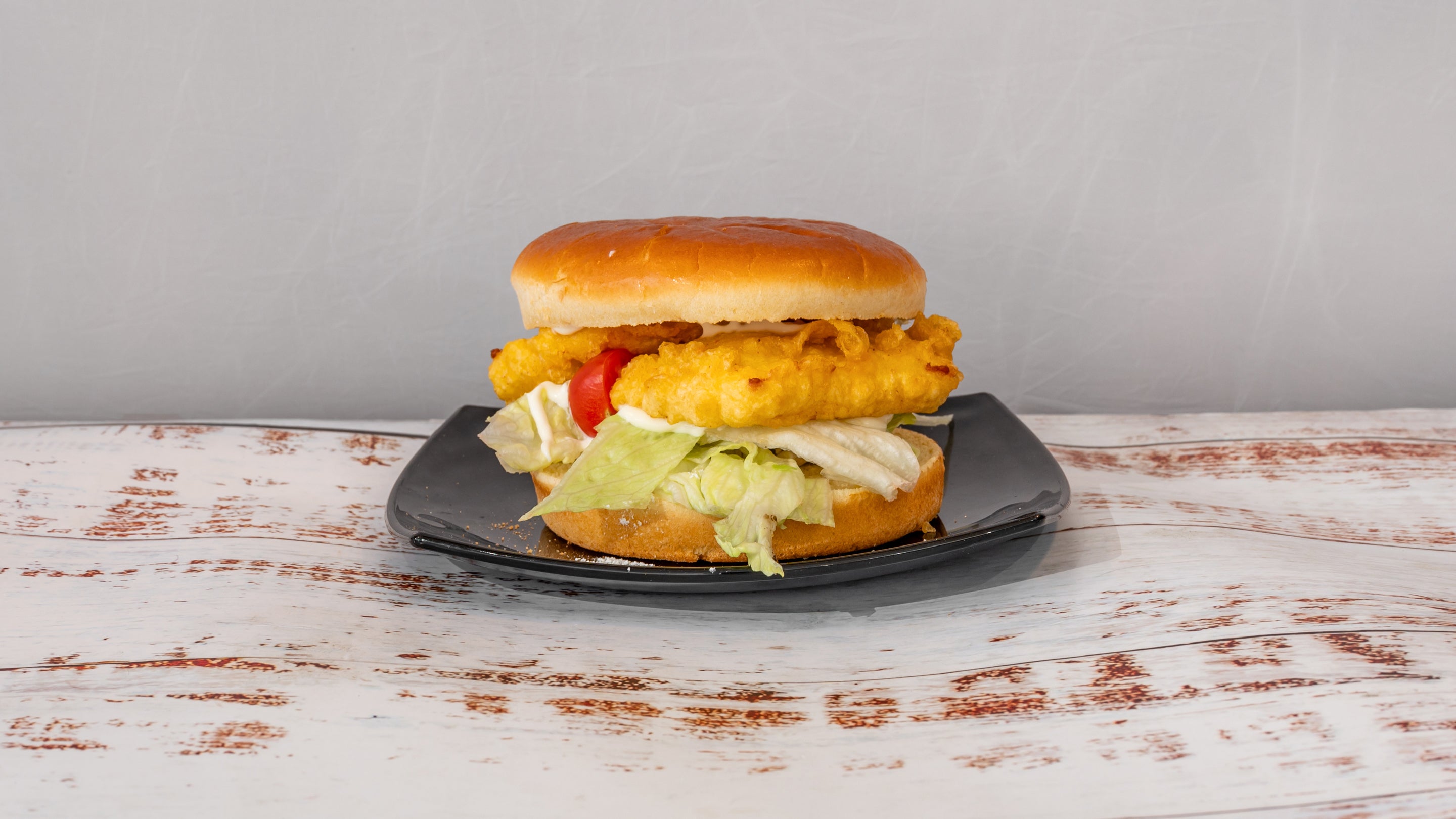 Battered Halloumi Burger