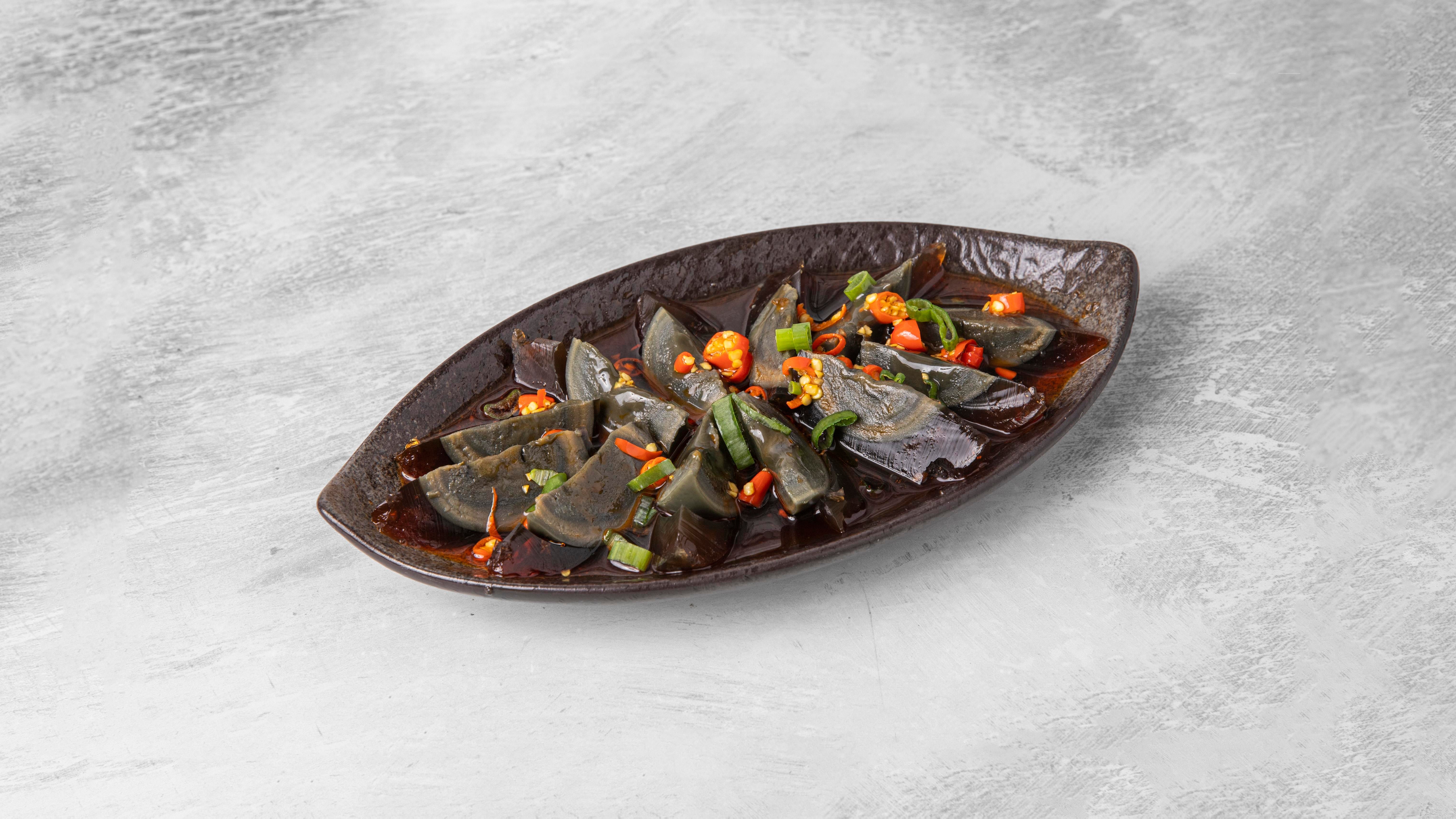 Preserved Egg with Fresh Chilli