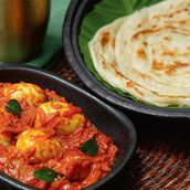 Poratta Combo Egg Roast Egg Curry