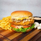 Truffle Mushroom Chicken Burger