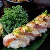 Cooked Tuna Aburi 4 Pieces
